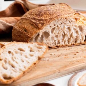 Casa Bake sourdough bread with a crisp crust and soft interior.