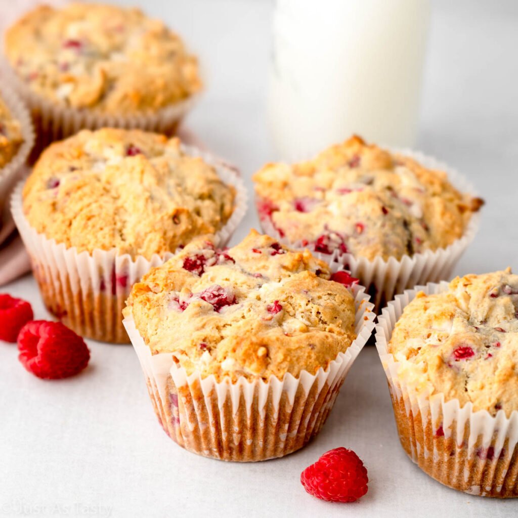 Raspberry & White Chocolate Muffin